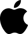 лого apple черный